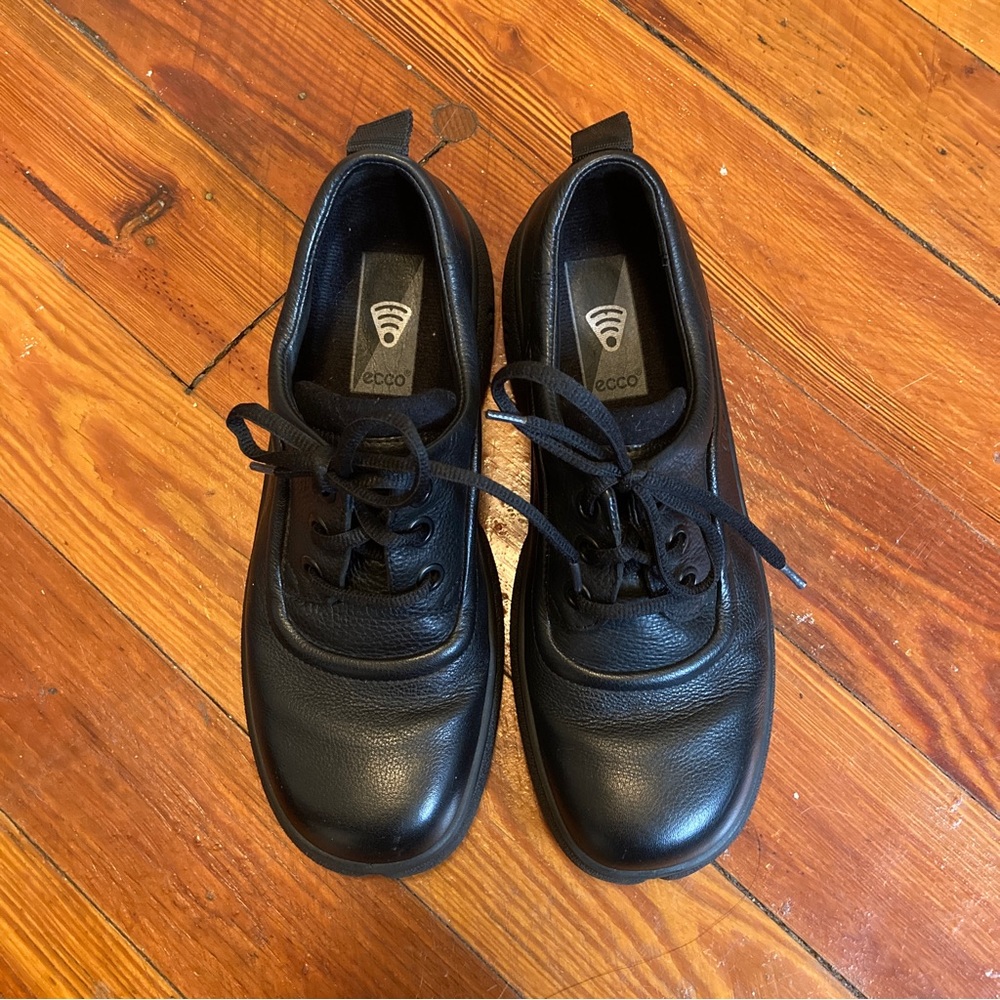 Ecco black Oxford eu 39 us 8 made in Portugal